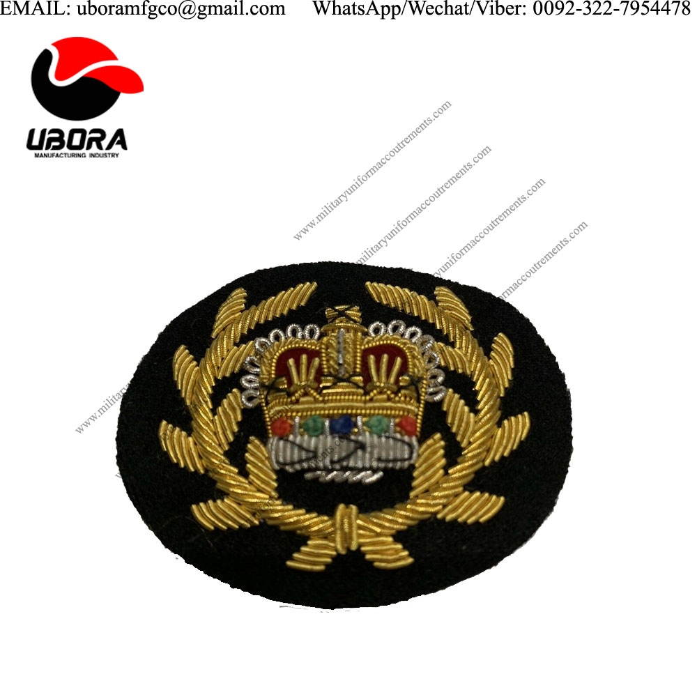 Uniform Blazer Badges Royal Marines Quarter Master Sergeant Cloth Badge BADGES, UK MILITARY UNIFORM 